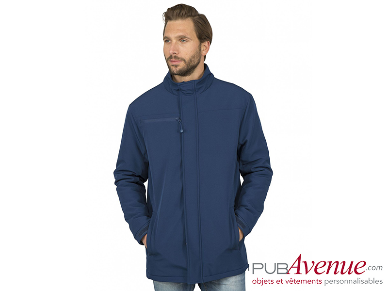 Softshell homme personnalisable capuche colorée Softshell homme personnalisable capuche colorée