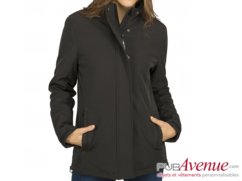 Softshell femme capuche fourrure personnalisé Softshell femme capuche fourrure personnalisé