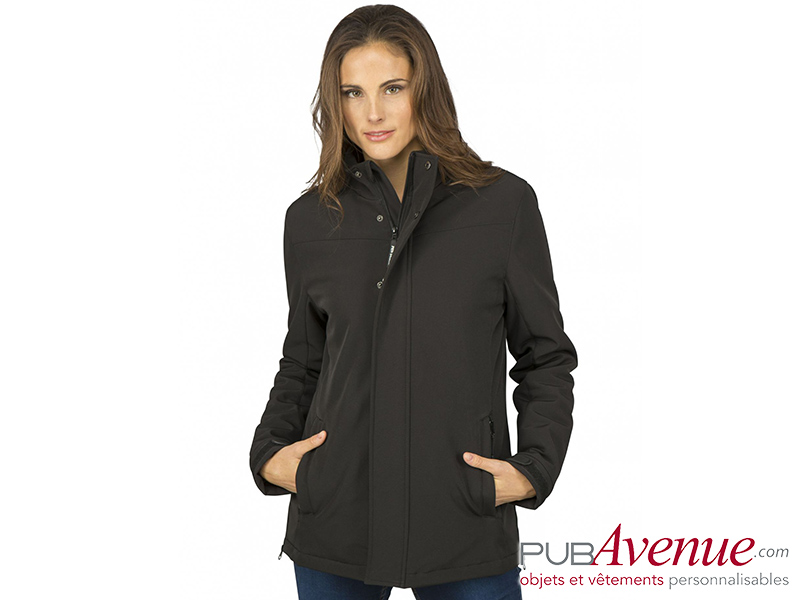 Softshell femme personnalisable capuche fourrure Softshell femme personnalisable capuche fourrure