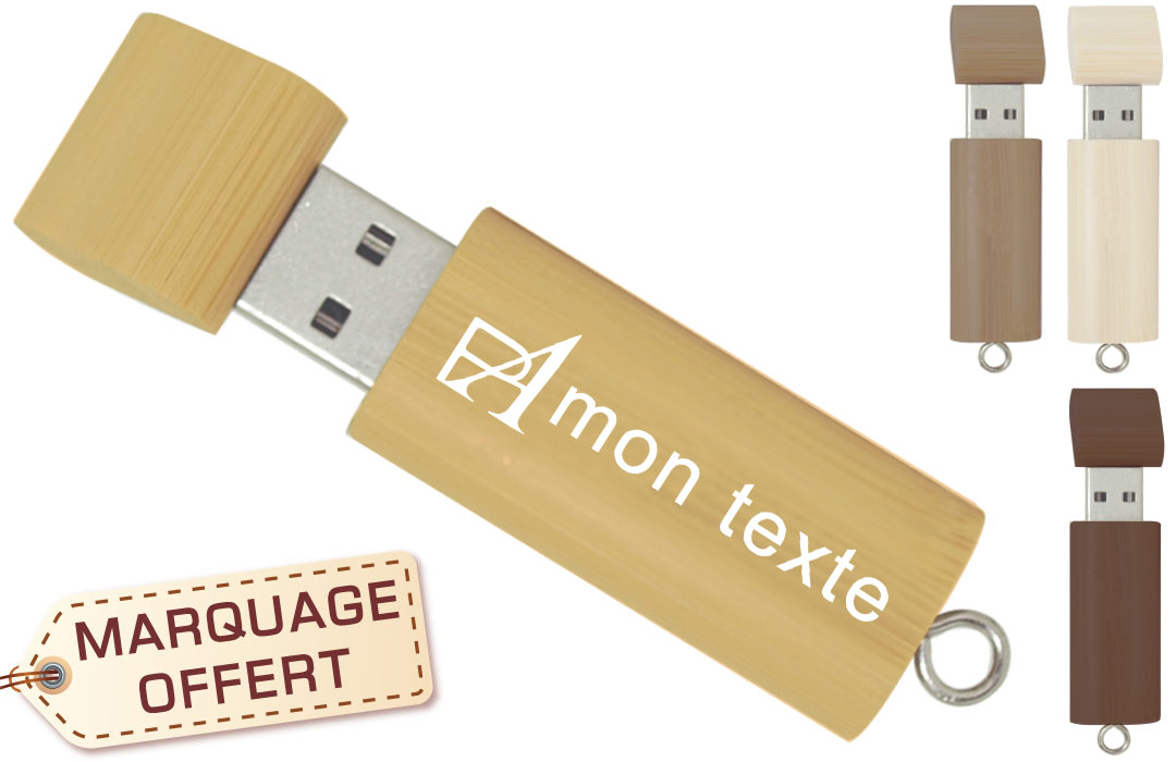 Clé USB bois express personnalisable