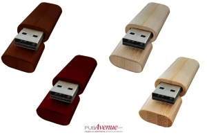 Clé USB personnalisée premium en bois recyclé