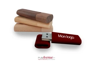 Clé USB personnalisée premium en bois recyclé