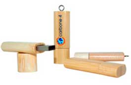 Clé USB personnalisée premium en bois recyclé