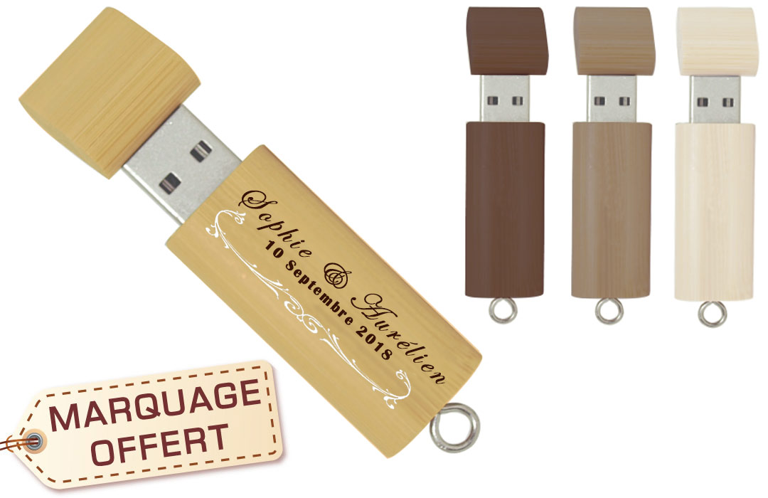 Clé USB personnalisée à l'image d'un pays pour photos de voyage