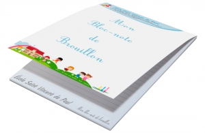 Bloc note A4 avec couverture quadri 