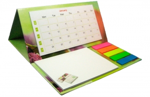 Set publicitaire personnalisable calendrier, mémo, post-it 