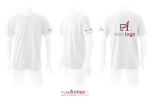 Tee shirt publicitaire keya 130 blanc mixte