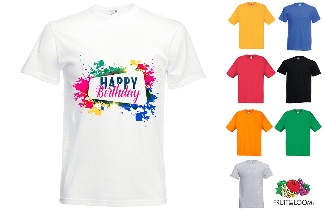 Tee Shirt Personnalise Pour Anniversaire Cadeau Invites Pas Cher