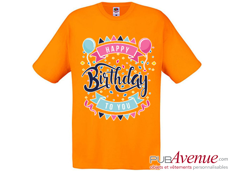 Tee Shirt Personnalise Pour Anniversaire Cadeau Invites Pas Cher