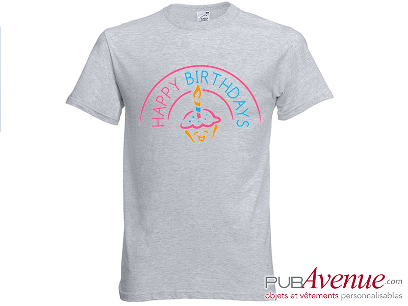 Tee shirt personnalisé anniversaire Tee shirt personnalisé anniversaire