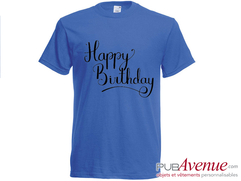 Tee shirt personnalisé anniversaire