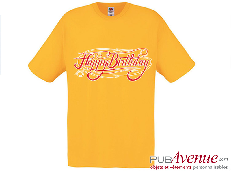 Tee shirt personnalisé anniversaire Tee shirt personnalisé anniversaire