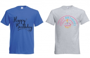 Tee shirt personnalisé anniversaire pas cher