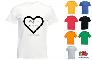 Tee shirt EVJF personnalisés mariages goodies cadeaux pour invités pas chers 