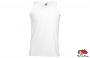 Débardeur blanc Fruit of the Loom à personnaliser avec votre logo 