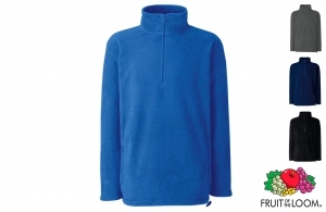 Sweat-shirt personnalisable promotionnel polaire col zippé Fruit of the Loom 