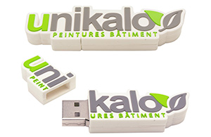 Clé USB personnalisée 2D en forme logo sur mesure