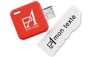 Clé USB 2D en forme logo sur mesure