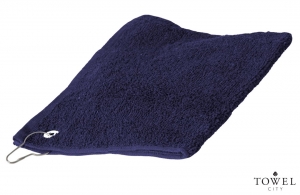 Serviette golf personnalisée avec crochet attache mousqueton