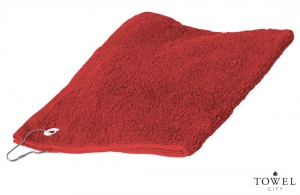 Serviette golf personnalisée avec crochet attache mousqueton