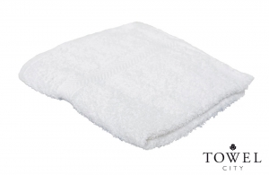 Serviette sport blanche 30x110 cm Towel City personnalisée avec logo 