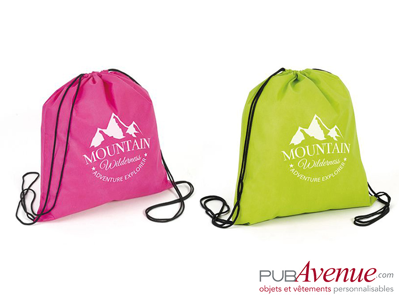 Sac à dos ficelle non-tissé en express personnalisé Sac à dos ficelle non-tissé en express personnalisé