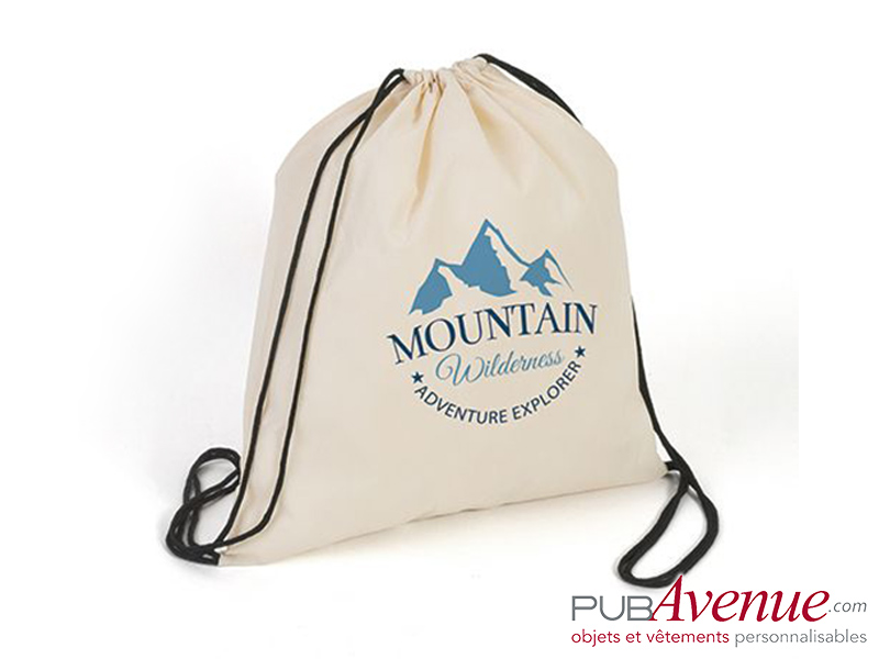 Sac à dos ficelle non-tissé personnalisable en express Sac à dos ficelle non-tissé personnalisable en express