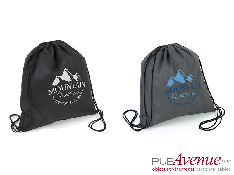 Sac à dos ficelle non-tissé personnalisé en express Sac à dos ficelle non-tissé personnalisé en express