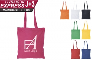 Tote bag coton personnalisable en express