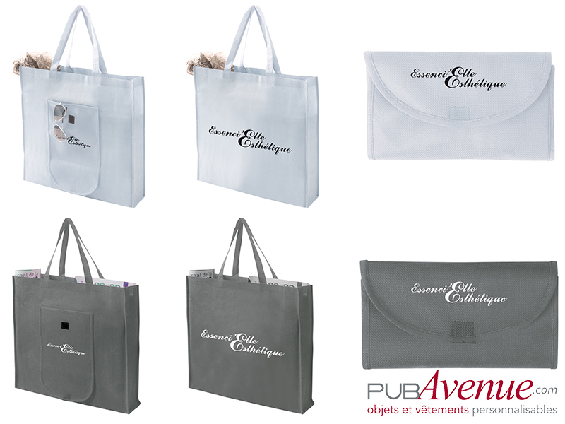 Tote bag pliable non-tissé en express personnalisable Tote bag pliable non-tissé en express personnalisable