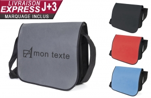 Sac besace non-tissé personnalisable en express