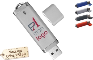 Clé USB 3.0 ultra rapide personnalisées publicitaire : dès 2.83€