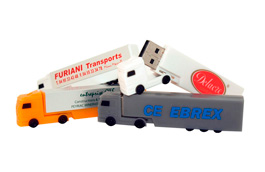 Clé USB personnalisée en forme de camion semi-remorque