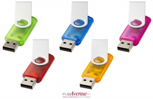 Clé USB personnalisée Twister Translucide