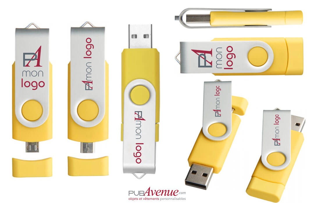 Clé USB OTG personnalisée publicitaire : dès 1.71€