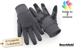 Gants sport Softshell personnalisée compatible avec les écrans tactiles 