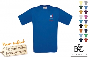 T-shirt personnalisé b&c exact 150 pour enfant