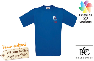 Tee shirt b&c exact 150 pour enfant publicitaire personnalisé 