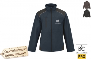 Softshell personnalisée de travail professionnelle B&C Pro