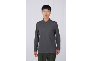 My polo b&c personnalisé manches longue pour homme