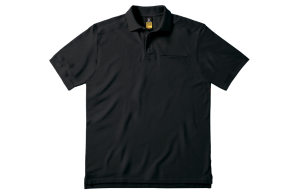 Polo de travail personnalisé b&c pro avec poche poitrine