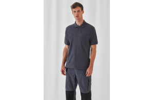Polo de travail personnalisé b&c pro avec poche poitrine
