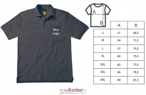 Polo de travail personnalisé pour professionnel B&C Pro