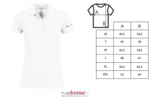 Polo chic et décontracté B&C safran blanc femme