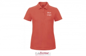 Polo promotionnel à manches courtes B&C personnalisé pour femme