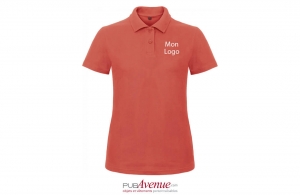 Polo promotionnel B&C personnalisé pour femme