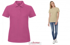 Polo promotionnel à manches courtes B&C personnalisé pour femme