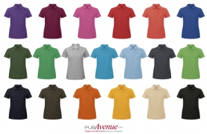 Polo promotionnel à manches courtes B&C personnalisé pour femme