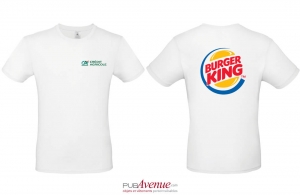 T-shirt b&c exact 190 blanc pour homme