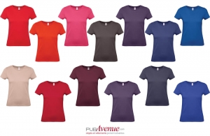 Tee shirt personnalisé b&c exact 150 pour femme